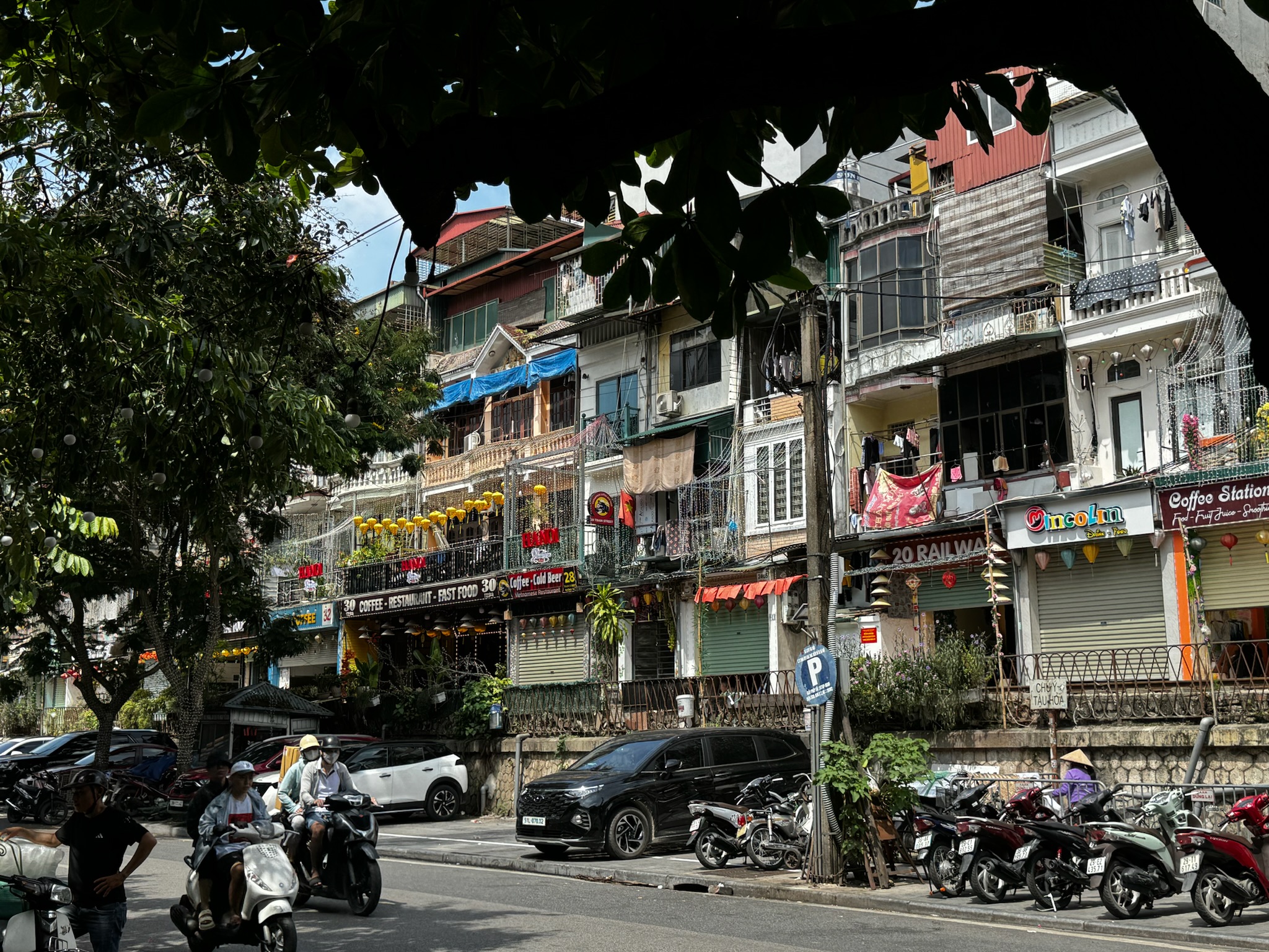 View of the streets and buildings of Hanoi, Vietnam