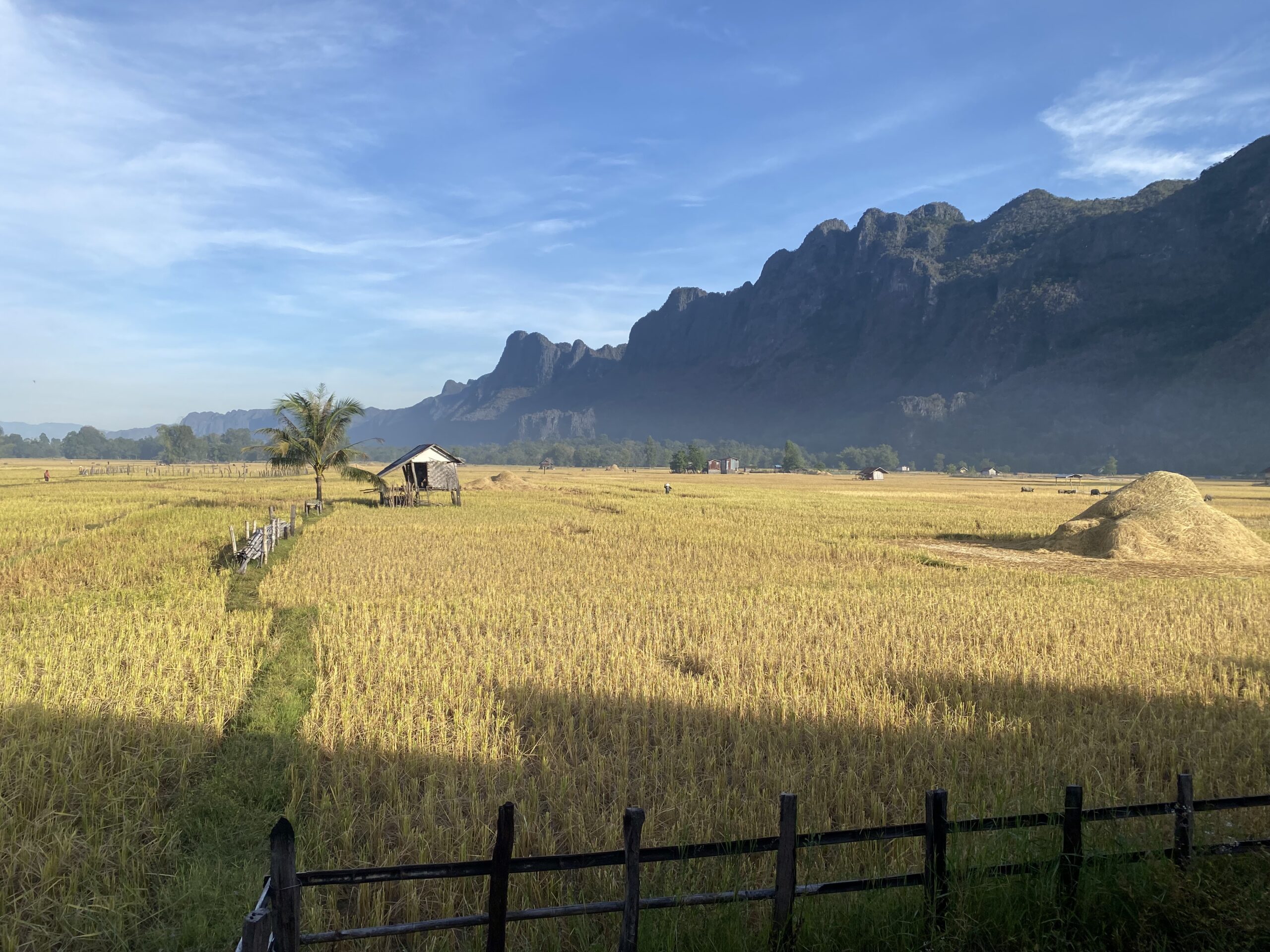 Kong Lor Cave Bungalow View on the Thakhek Loop, Laos