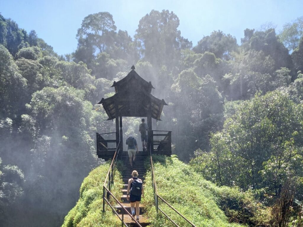 Exploring tad gneuang waterfall on the bolaven Plateau