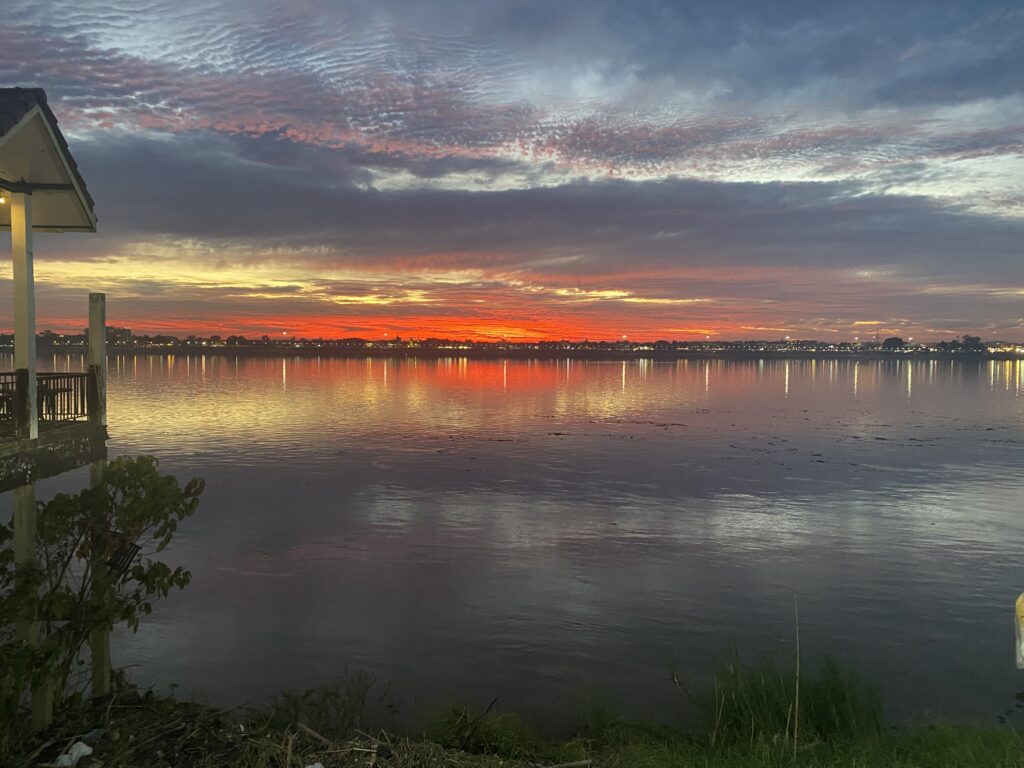 Sunset from Thakhek, Laos