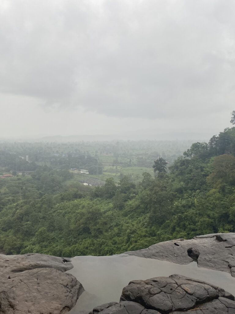 View from the top of Tad Lo Waterfall on the Pakse Loop, Laos