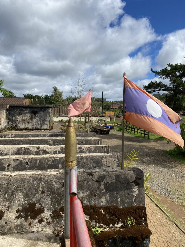Rooftop view at CC 1971 Cafe on the Pakse Loop, Laos
